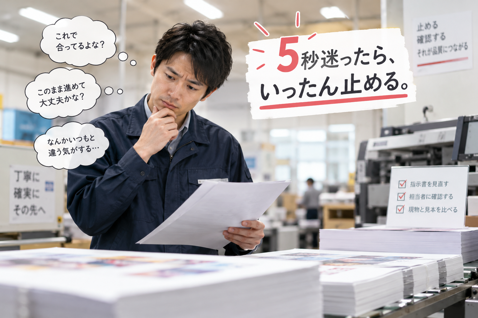 5秒迷ったら、いったん止める。